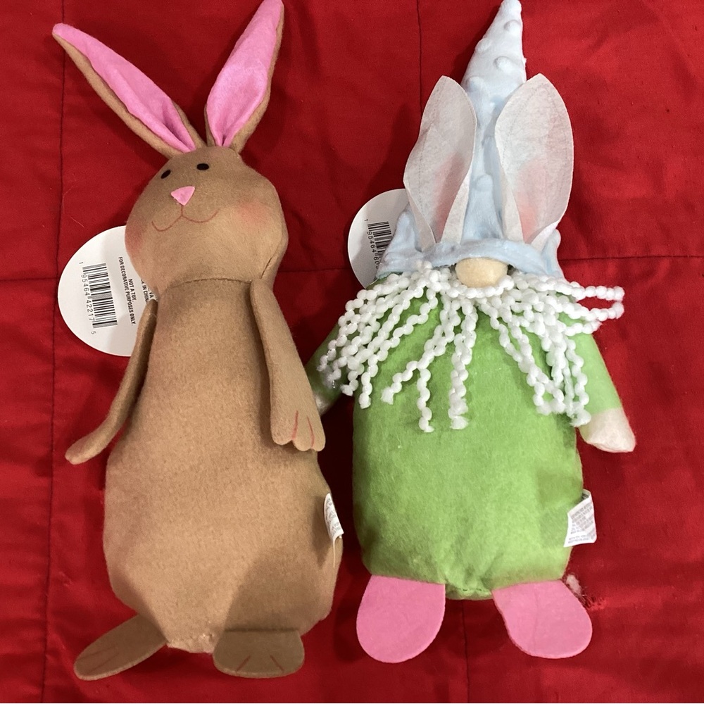 Cute Bunny and Gnome Plush Toys